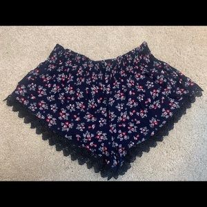 Boho Flower Print Shorts